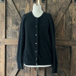 I.B diffusion vintage fuzzy rabbit hair black sweater Sz- Med